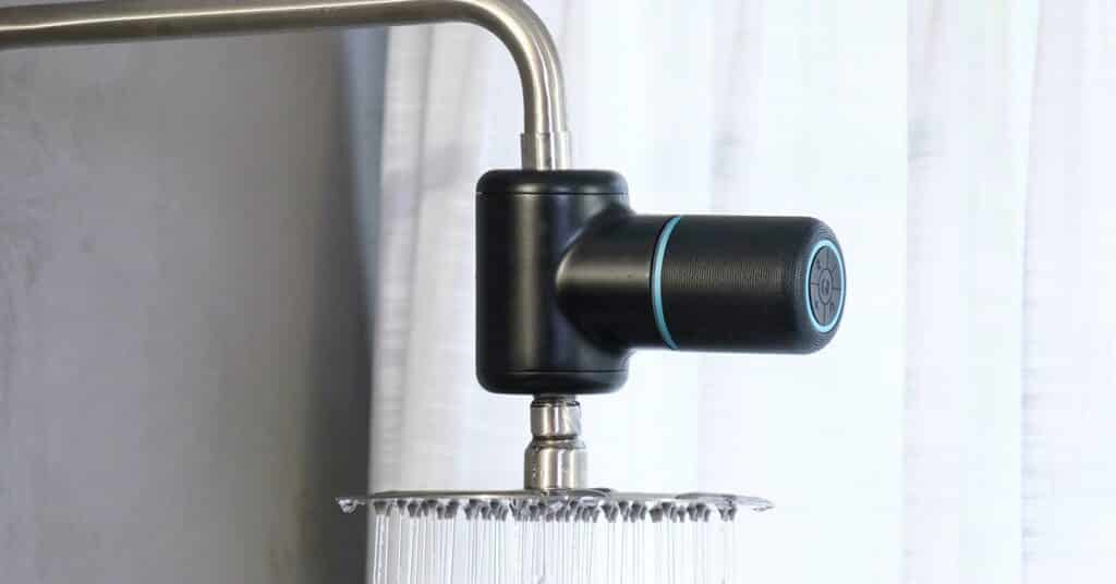 Ampere’s Bluetooth Shower Speaker, powered by water