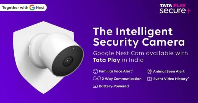 Tata Play partners with Google to foray into home security solutions Tata Play partners with Google to foray into home security solutions