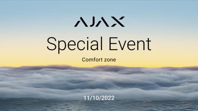 Ajax-Systems Ajax Systems will unveil new products at Special Event: Comfort zone, October 11