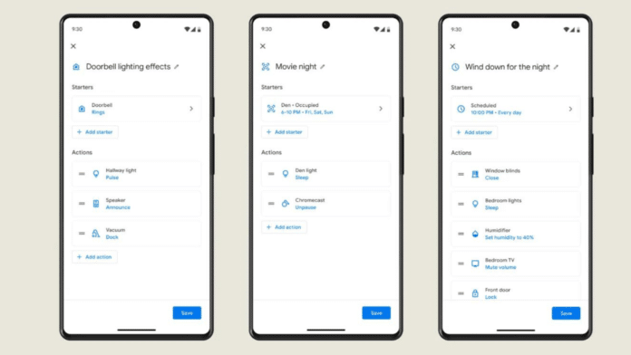 Google Home App Gets New Starters and Actions for Smart Home Products