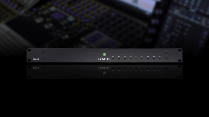 Genelec Expands UNIO Platform with 9401A System Management Device for AoIP Networking.