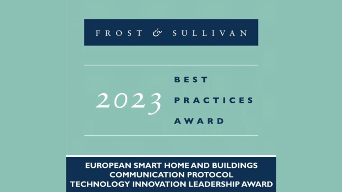 KNX Awarded Frost & Sullivan's 2023 Global Technology Innovation Leadership Award for Its Superior and Disruptive Smart Home and Building Technology