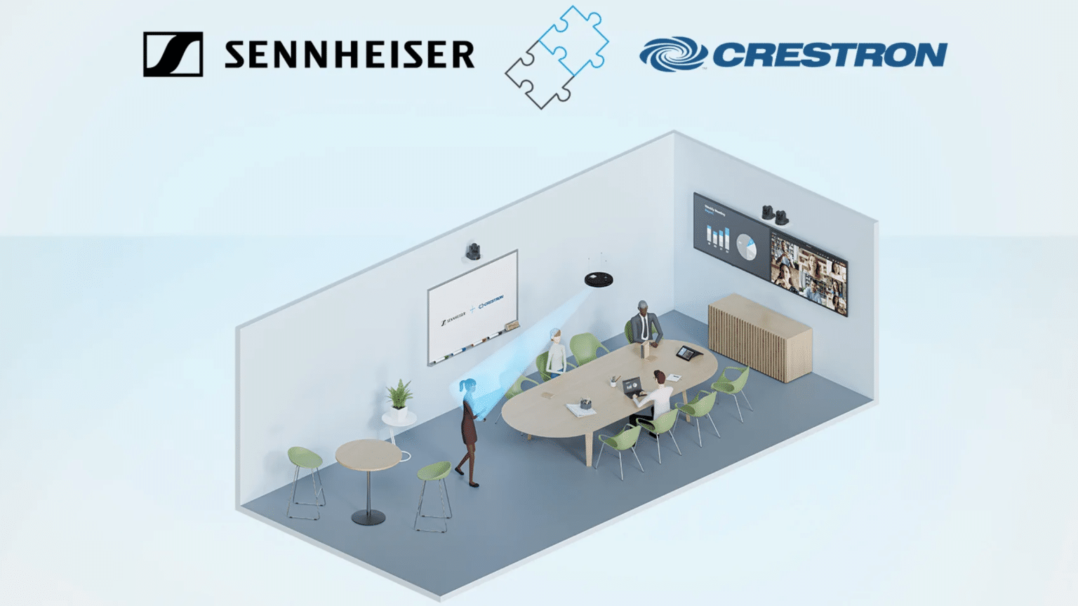 Sennheiser TCC M integrated with Crestron Automate VX Smart Home